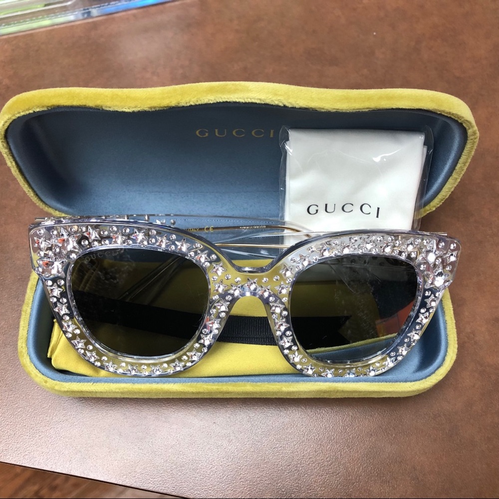 Authentic Gucci Clear 0116S Sunglasses - Picture 2 of 5